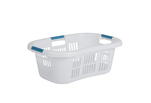 Rubbermaid 2.1-Bushel Small Hip-Hugger Plastic Laundry Basket