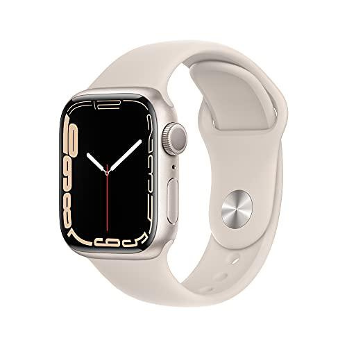 Apple Watch Series 7 GPS, 41mm Starlight Aluminum Case with Starlight Sport  Band - Regular | Wish