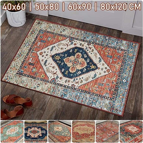 Boho Style Area Rug - 2x3ft Persian Distressed Small Entryway Rug
