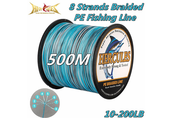 Hercules 500M 10LB-200LB Super Strong Fishing Line 8 Strands