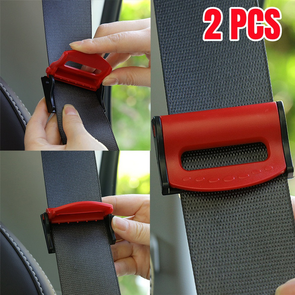 2Pcs Car Safety Seat Belt Buckle Clip Seatbelt Stopper Adjust Clip