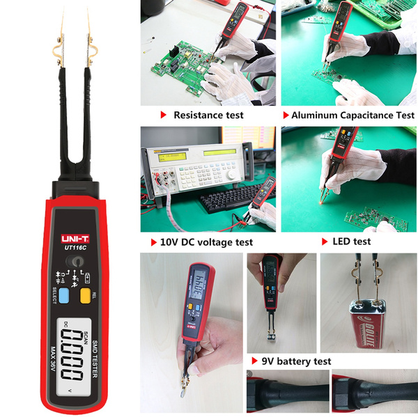 Digital Smart SMD Tester 36V Voltage Battery Measurement Rotable ...