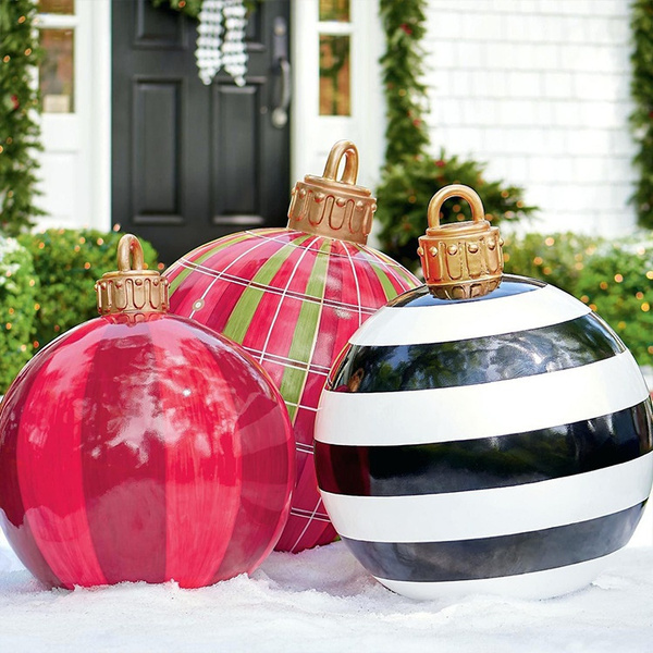 Christmas Ball Christmas Tree Decoration Outdoor PVC Inflatable Ball ...