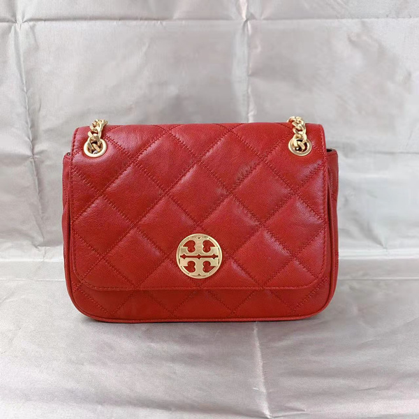 Tory Burch 878631121 Willa Small Shoulder Bag In Redstone | Wish