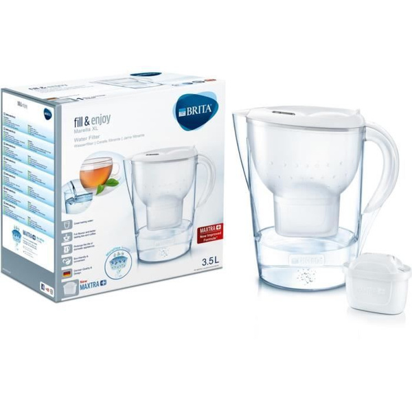 Caraffa Filtrante Brita Marella - Capacità 2,4 Litri, Con Filtro Maxtra Pro, Bianco - Foto 6