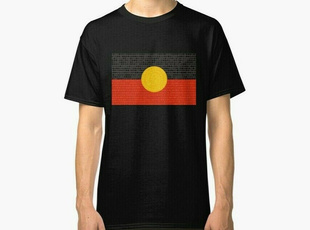 Flag, Shirt, Men, aboriginal