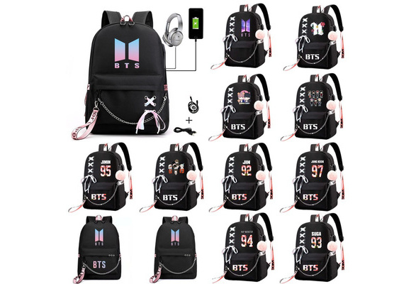 Yongshida Kpop Fashion BTS Backpack Colleage Bookbag