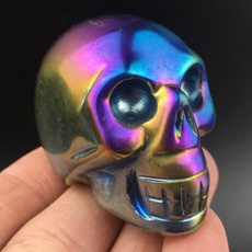 rainbow, crystalhealing, quartz, skull