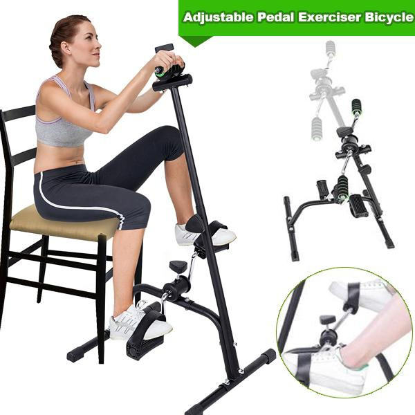 Adjustable Total Body Exerciser Elderly Leg Exercise Pedals Arm Leg Exercise Machine Height Resistance Adjustable Bicycle Fitness Equipment For