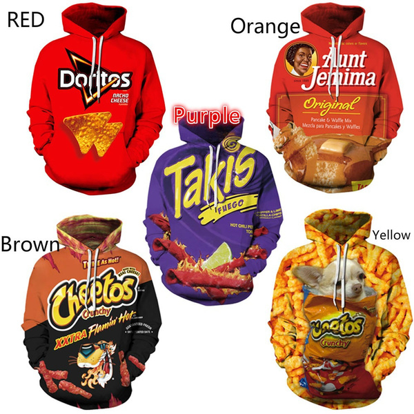 New Aunt Jemima Takis Dorltos Cate 3D Printed Women Hoodie Hooded Femme Sweatshirt Casual Loose Men Pocket Hoodies Coat Plus Wish