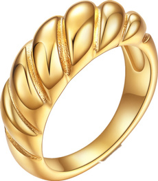 Steel, men_rings, twistedbraidedring, Jewelry