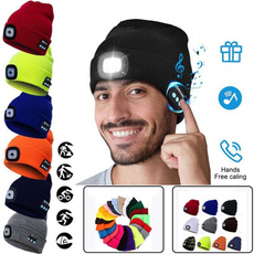 Fashion, led, Hiking, knitted hat