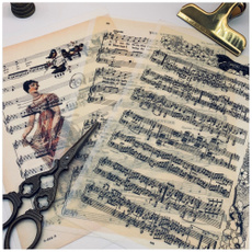 planner, Scrapbooking, Vintage, musicbookpage
