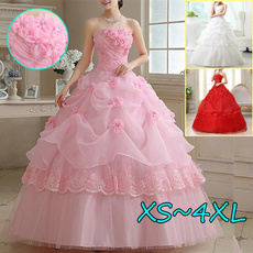 pink, gowns, strapless, Ball