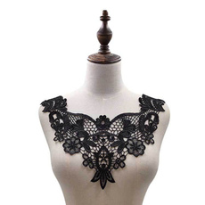 Lace, Embroidery, Floral, Neckline