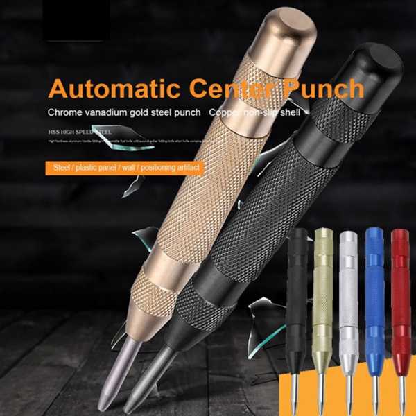 Semi-Automatic Center Punch Spring Marker Car Window Glass Breaker ...