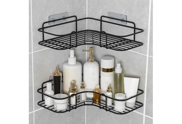 Bathroom Corner Punch-Free Rack Shampoo Storage Rack Holder with Suction  Cup Bathroom Shelves Bathroom Accessories Dropshipping