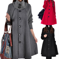 woolen coat, Bat, Plus Size, Winter