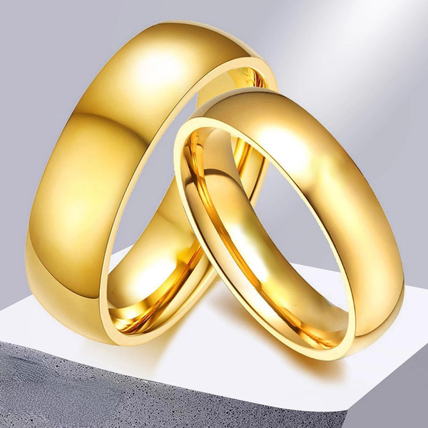 Golden Jubilee Gold Couple Rings