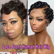 shortwavywig, humanhairlacewig, Shorts, lacefronthumanhairwig