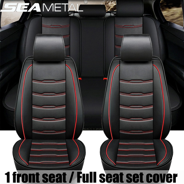 Car Seat Cover Universal Genuine Leather Car Front Seat Rear Seat