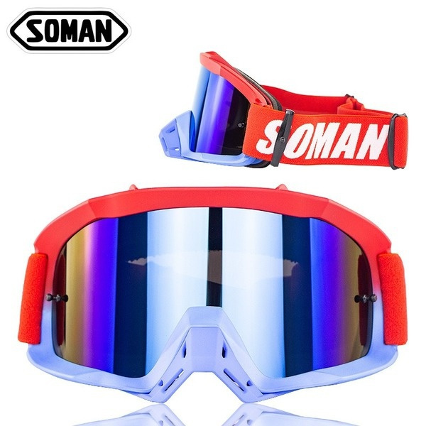 The New SOMAN Crosscountry Helmet Riding Goggles Motorcycle Goggles