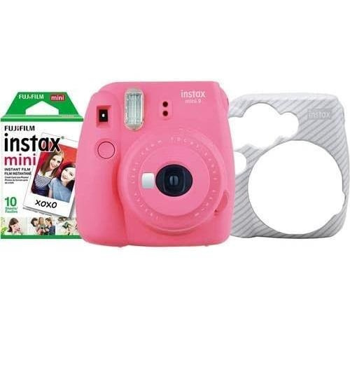 Fujifilm Instax Mini 9 Instant Camera Holiday Gift Set (Flamingo