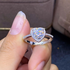 moissanite, DIAMOND, Love, wedding ring
