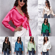 chemisier, womensatinchemise, Fashion, Shiny