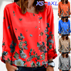 blouse, womens top, Floral print, Shirt