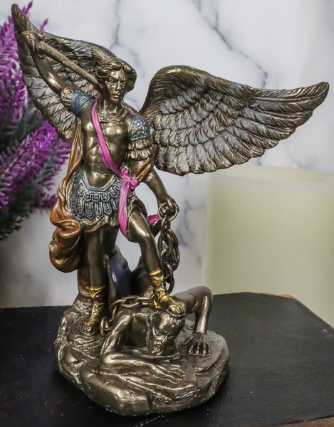 Small Guido Reni Saint Michael The Archangel Trampling On The Devil ...