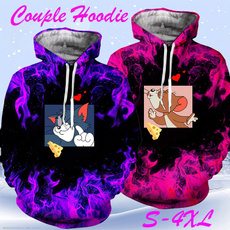 autumnwinter, hooded, lover gifts, 3dprintedflame