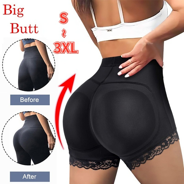Women Bum Lifter Panties Adjustable Hip Pads Boyshorts Booty Briefs Booty  Underwear Seamless Anti Chafing Control Pants