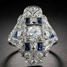 DIAMOND, Jewelry, sapphireengagementring, Elegant