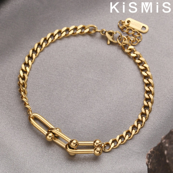 Hip Hop Cuban Chain Gold Lock Chain 