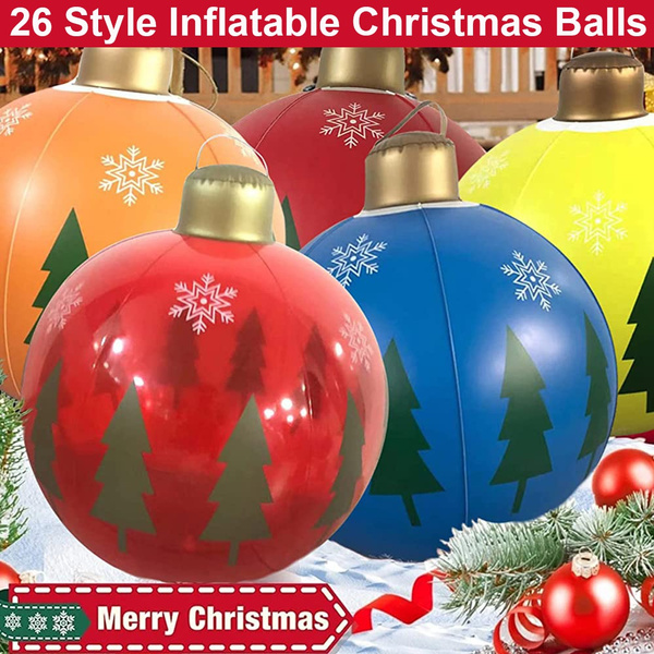 60cm Christmas PVC Inflatable Balloon Outdoor Indoor Garden Wedding ...