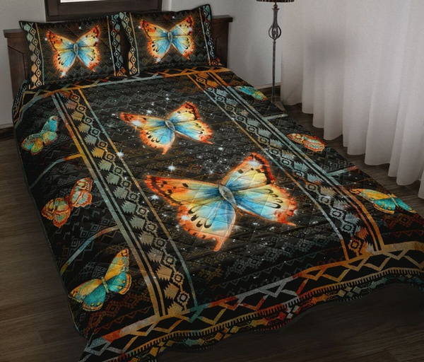 Butterfly Pattern Magical Quilt Bedding Set Wish