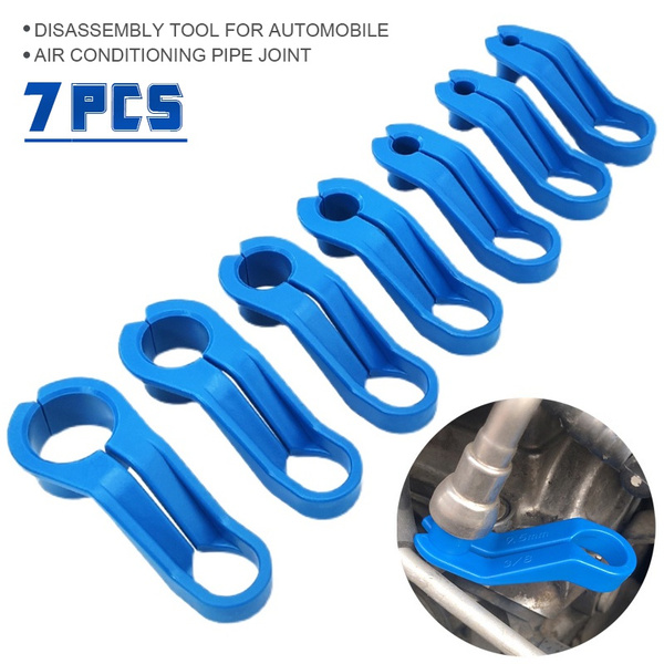 7Pcs/Set Car AC Fuel Line Disconnect Tool Angled Quick Disconnect Tool