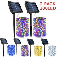 30/50/100/200/300LEDs LED Outdoor Solar Lamp String Lights 3/5/10/20 ...