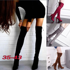 Knee High Boots, Plus Size, knightboot, Womens Shoes
