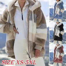 Casual Jackets, hooded, fur, Winter