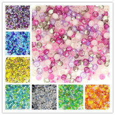 beadsforjewelrymaking, 8MM, fantasticcolor, perledeverrecristal