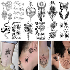 tattoo, blackandwhitetattoo, Mini, Tattoo sticker