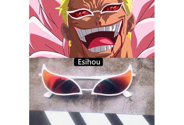 Anime character Donquixote Doflamingo with glasses accessories One