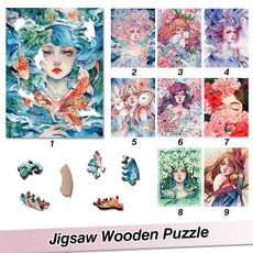 childrenjigsawpuzzle, blockspuzzle, Flowers, fairy