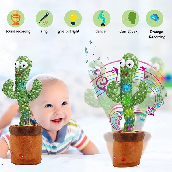 talking and dancing cactus mimicking toy