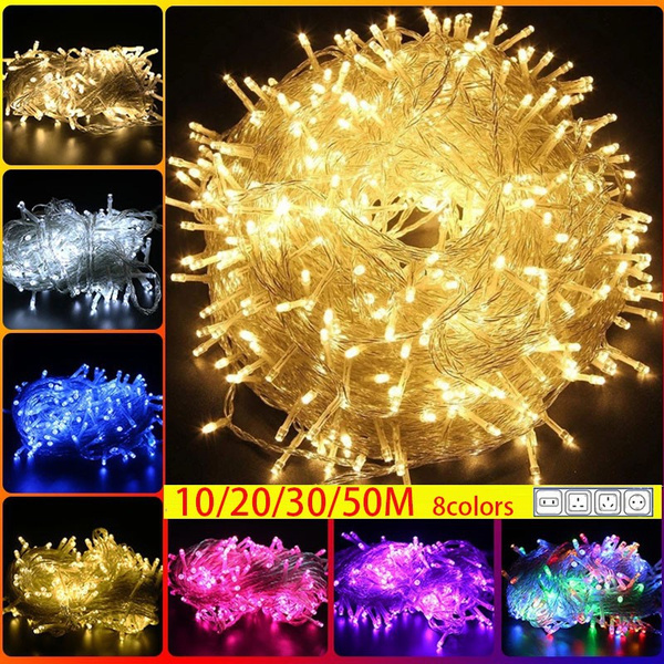 ExtraLong Holiday String Lights Outdoor/Indoor Upgraded Super Bright