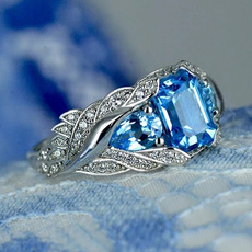 moissanite, DIAMOND, Jewelry, Engagement