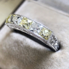 White Gold, weddingengagementring, crystal ring, Women Ring