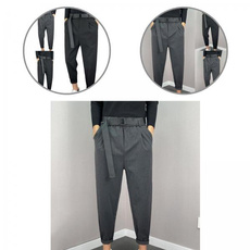 pencil, elastic waist, pants, Simple